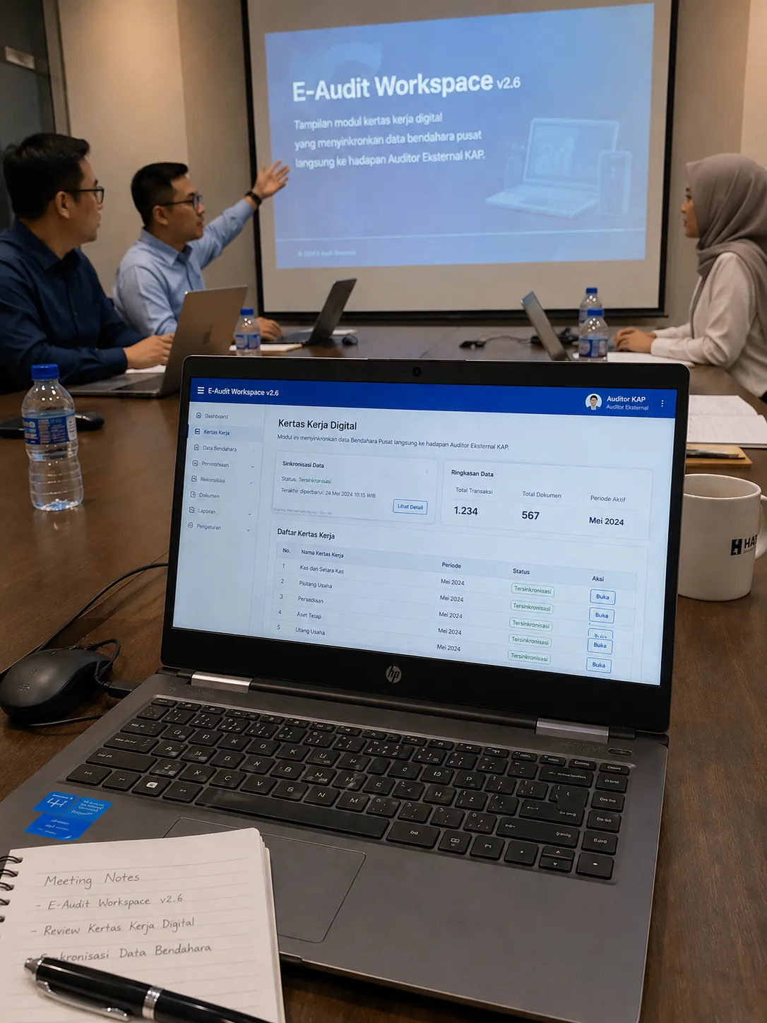Visualisasi Proses Sistem Keuangan Yayasan Digital