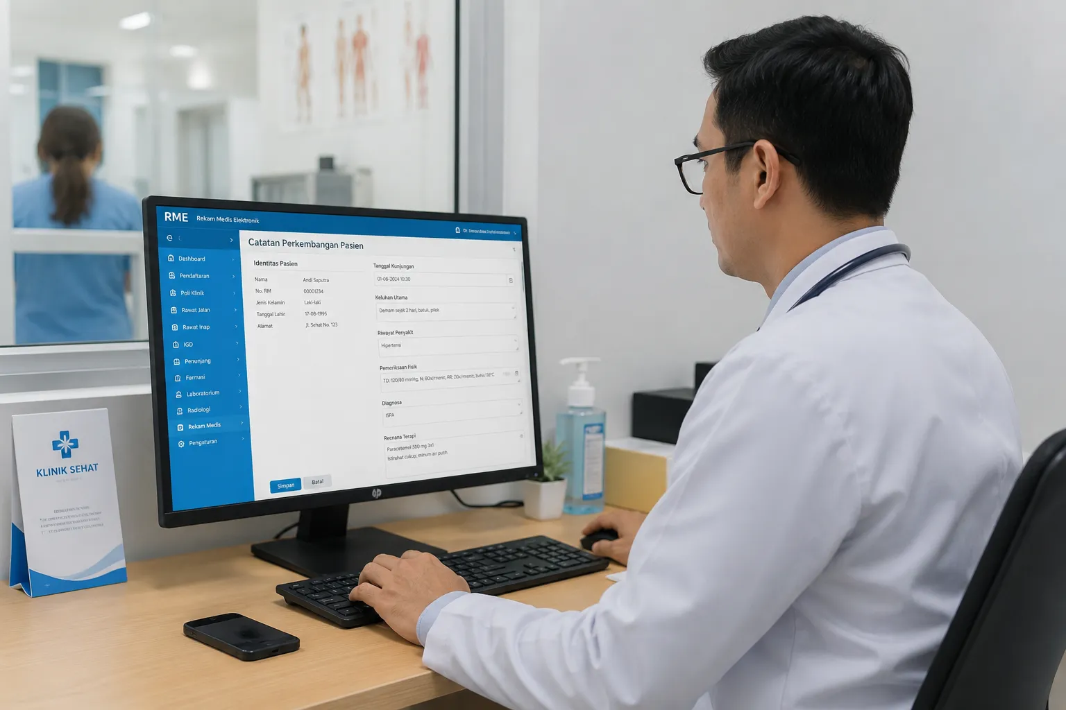 Konsultasi Dokter dengan Sistem Digital