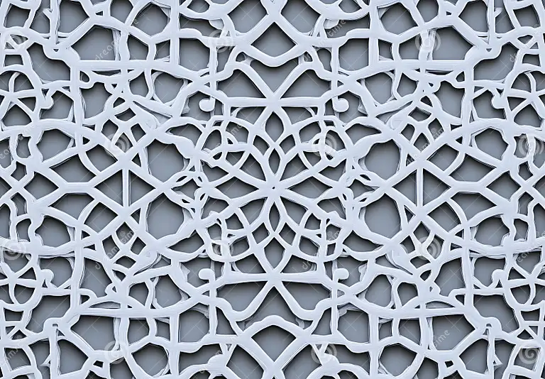 Ornamen panel GRC bergaya islami untuk dinding masjid