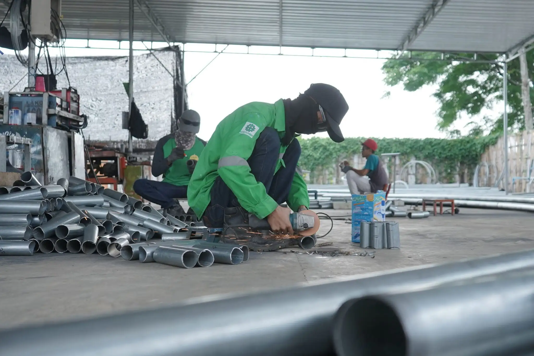 Detail pengerjaan kubah GRC IKN