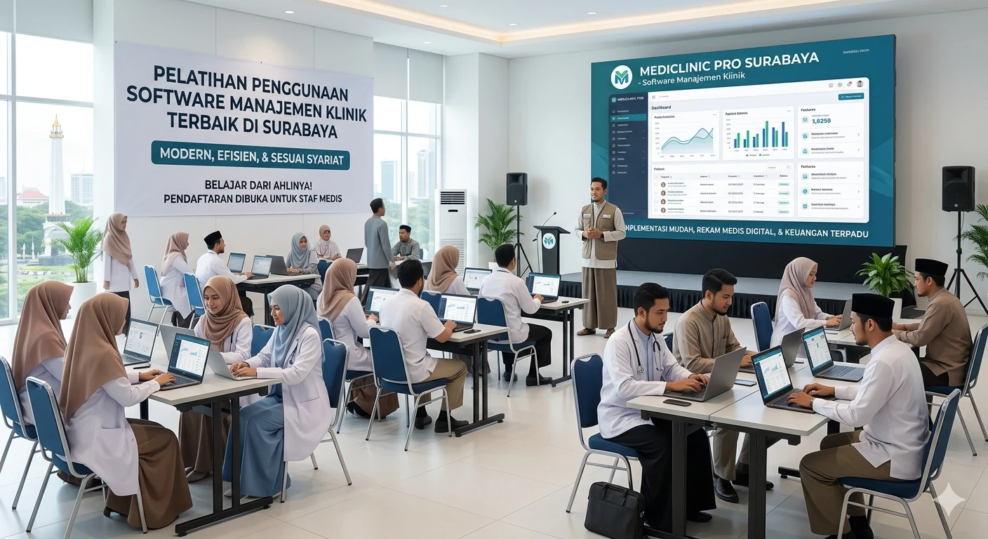 pelatihan penggunaan software manajemen klinik terbaik di Surabaya