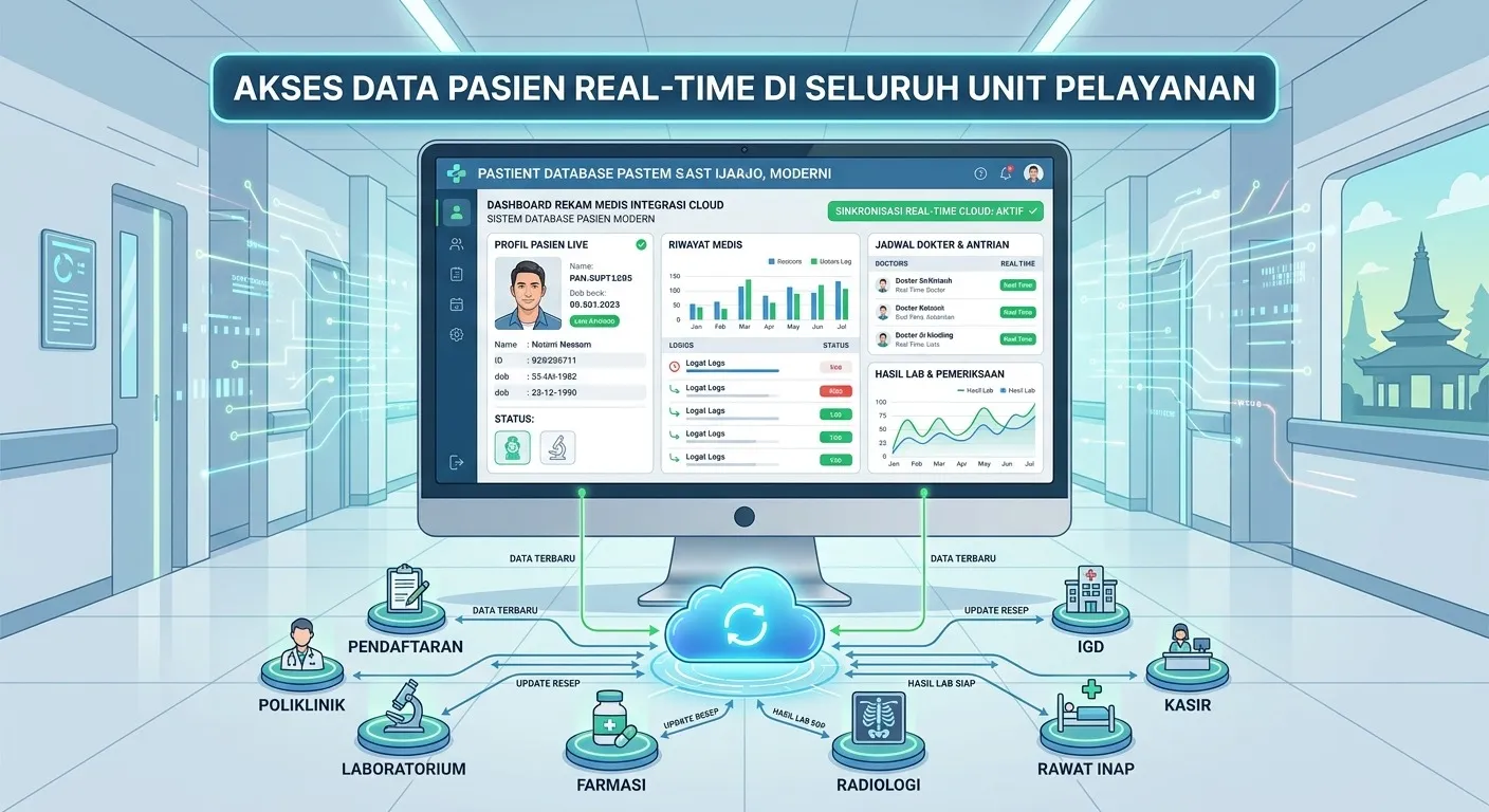 Keamanan data rekam medis elektronik enkripsi klinik SATUSEHAT terintegrasi