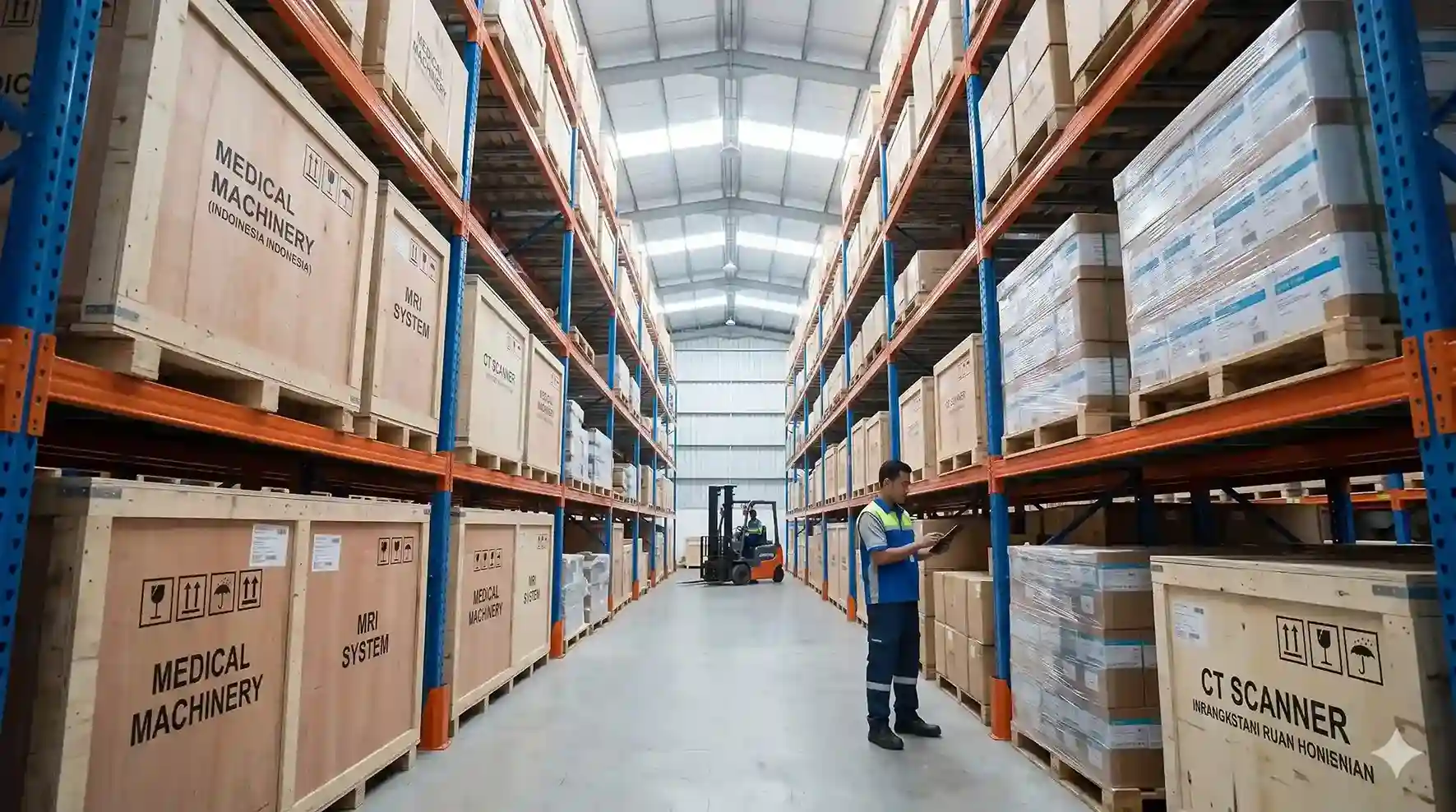 Tampilan tempat distribusi alat kesehatan