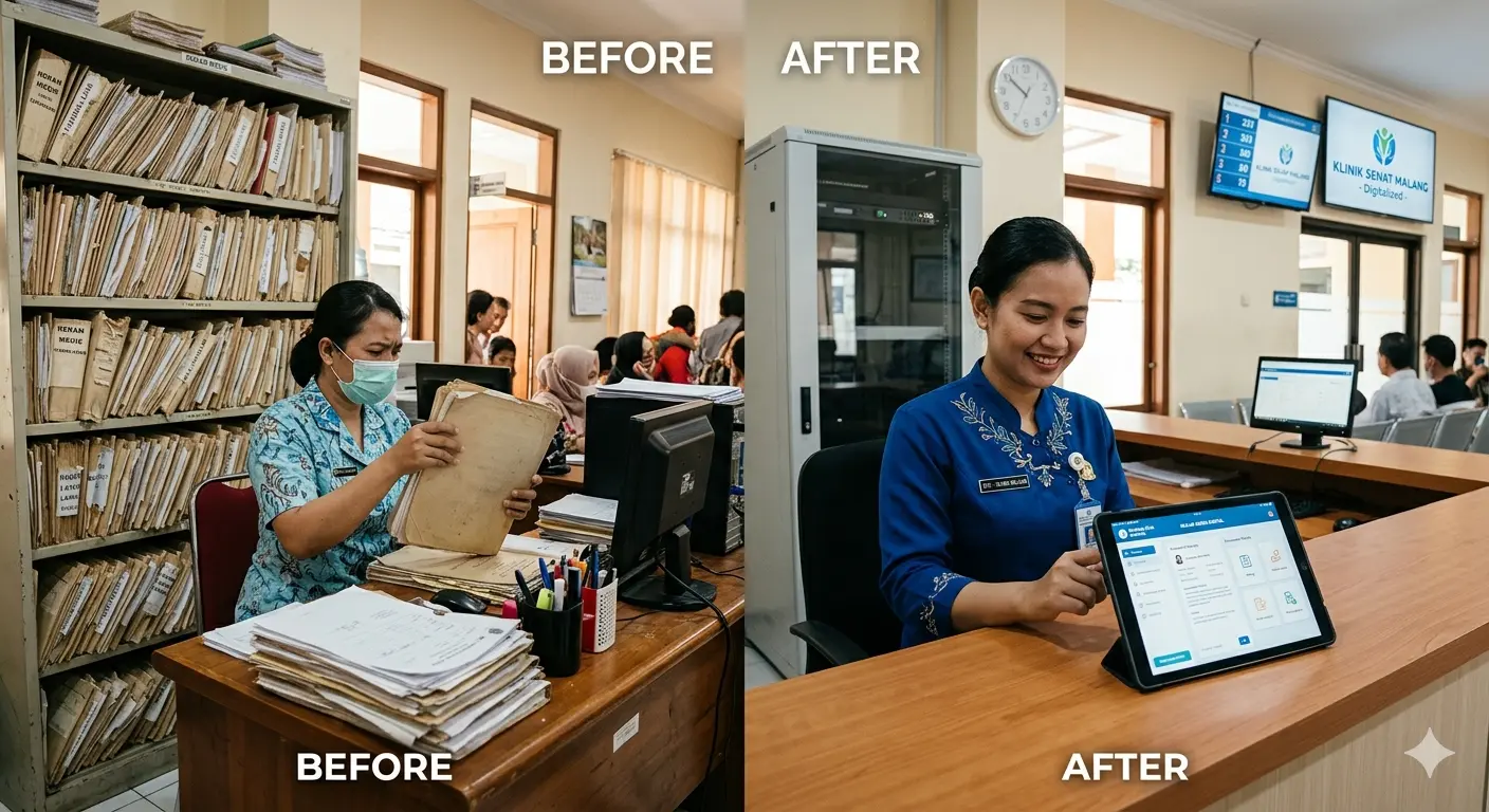 Klinik digital SATUSEHAT digitalisasi layanan kesehatan Indonesia rekam medis elektronik
