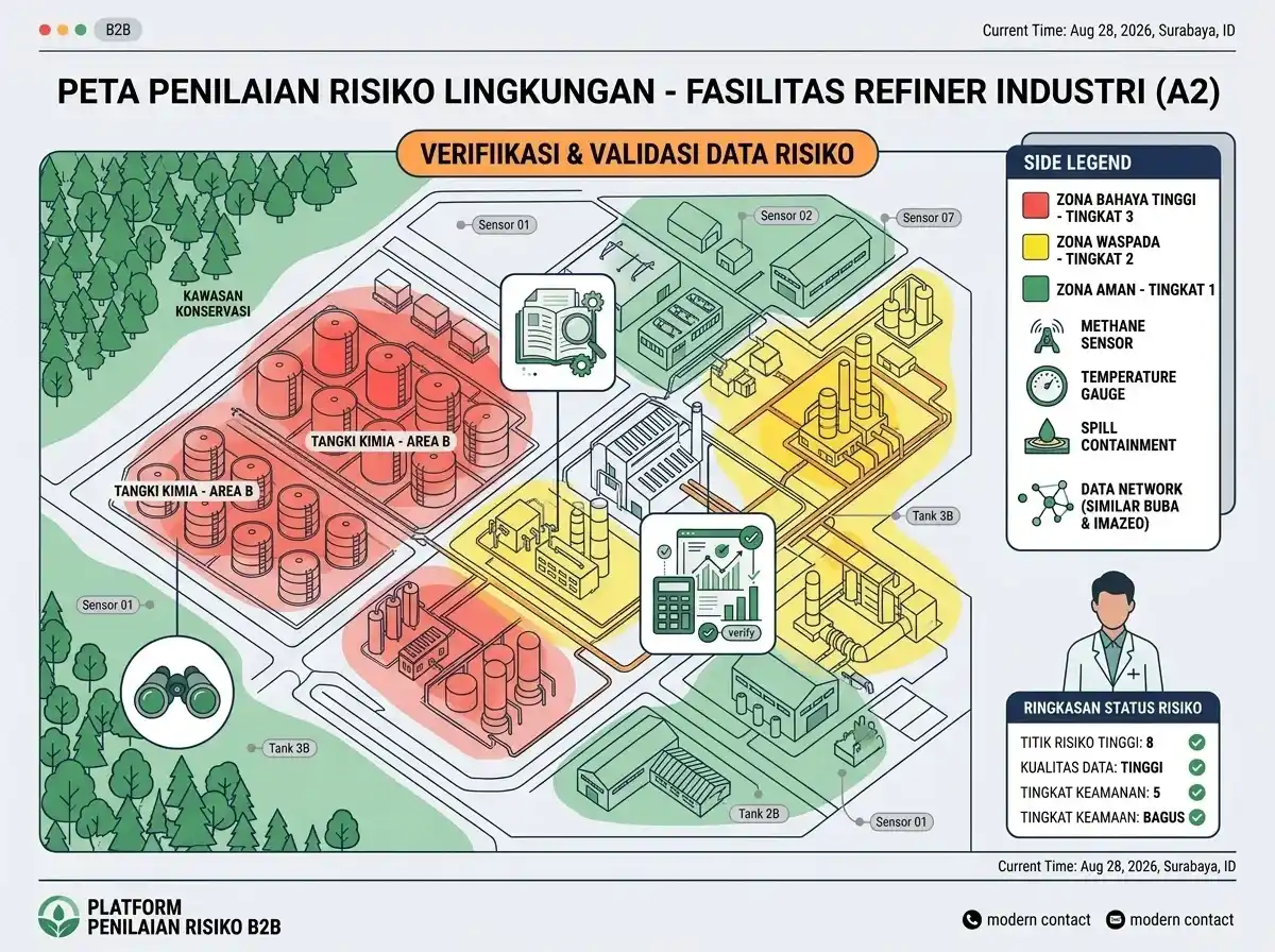 Peta risiko dan fasilitas industri