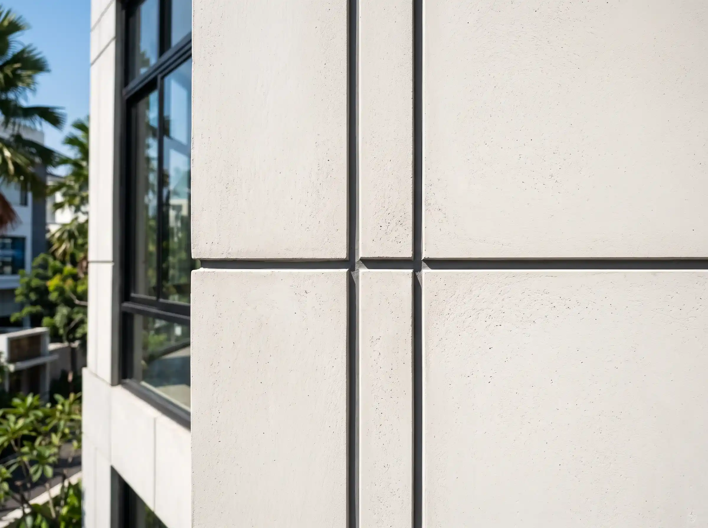 Foto cladding GRC gedung 20 lantai